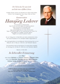 Hansjörg Lederer